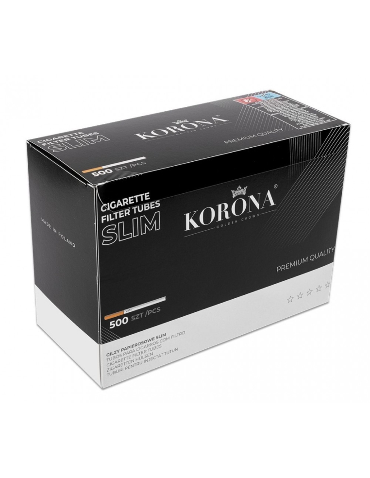 Гильзи для набивания сигарет KORONA SLIM (500 шт)